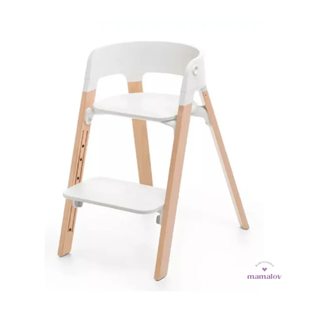 Silla Alta Evolutiva Steps - Blanca 349701 Stokke 1