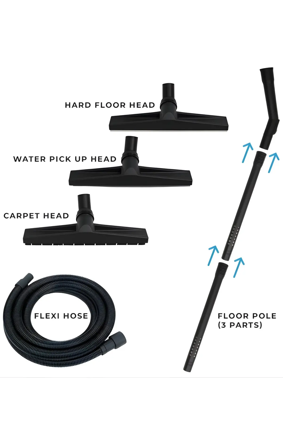 Skyvac® Floor Kit For Wet & Dry Vacuuming 1