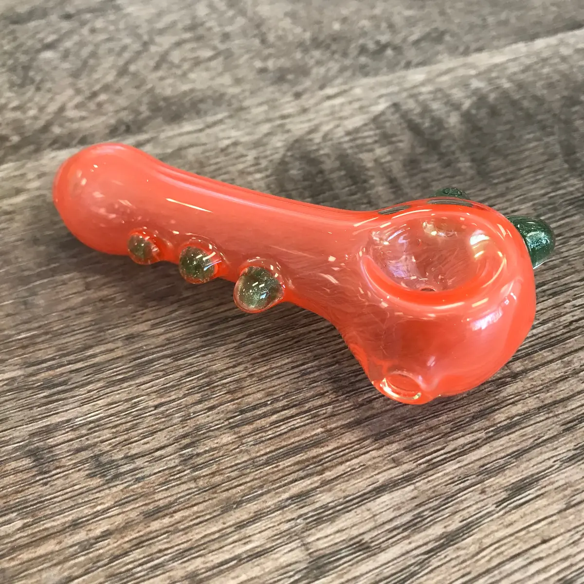 Sloth Green Stardust Dotted Orange Spoon 1