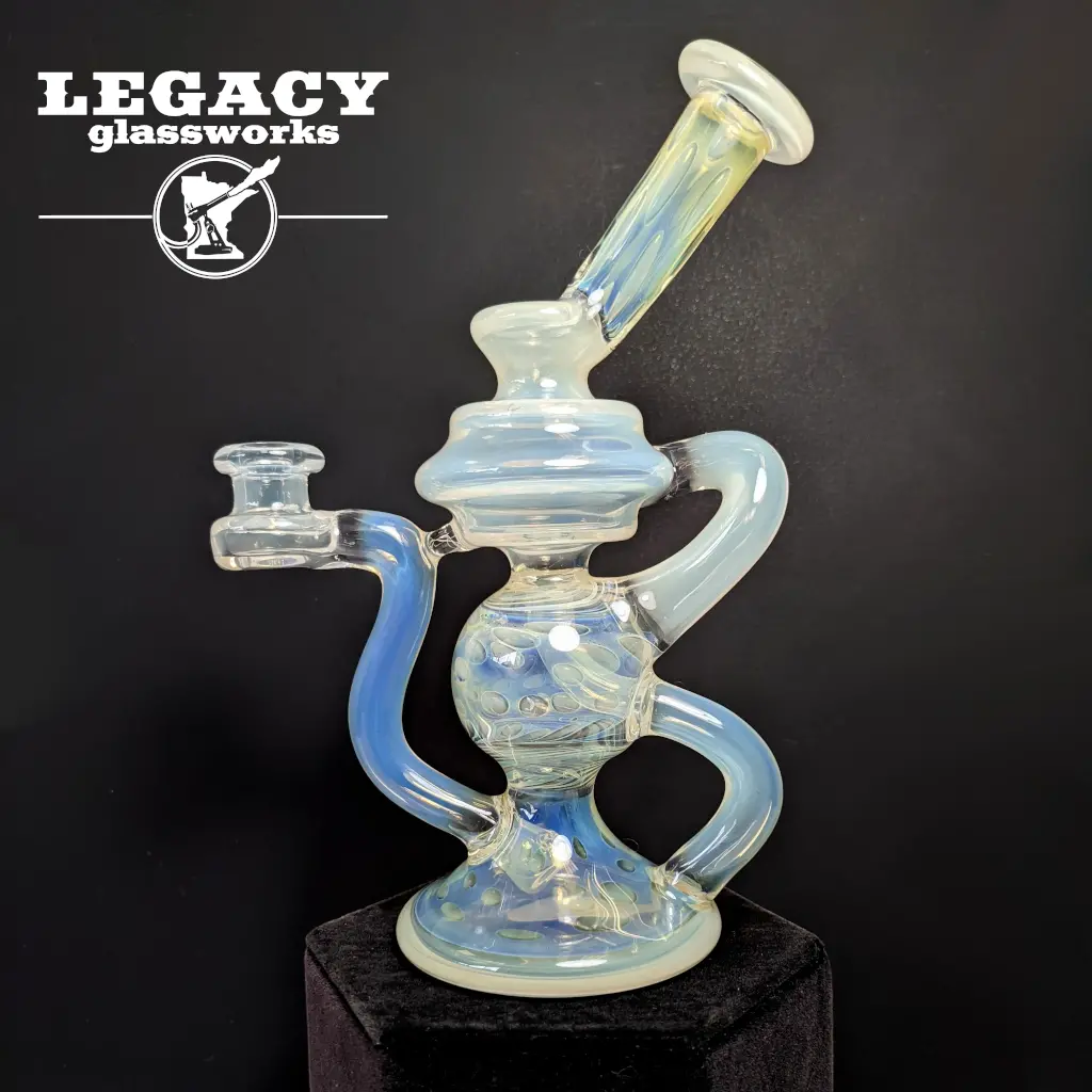 Space Cricket Glass Silver Fumed Recycler 1