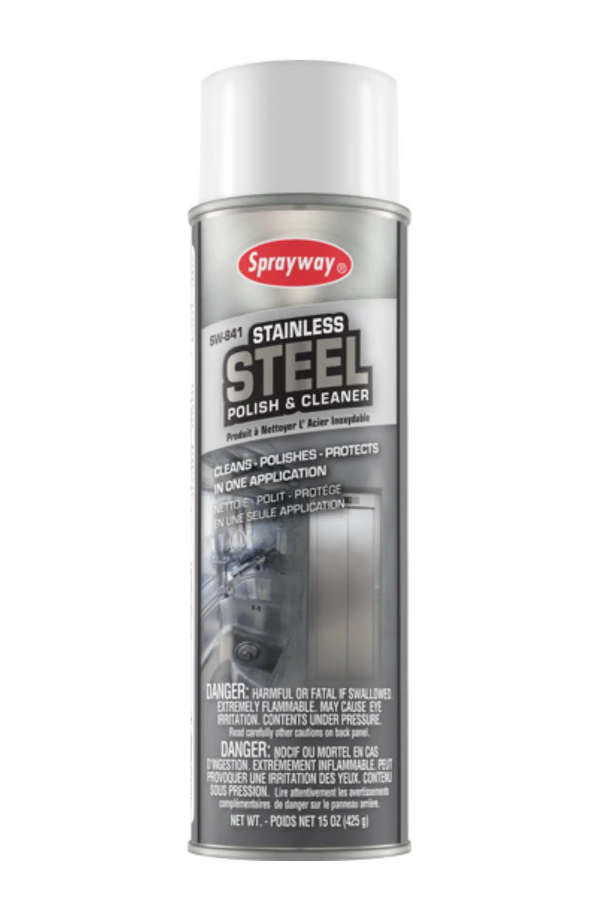 Sprayway - Stainless Steel Polish & Cleaner - 15 Oz. - Sw841 1