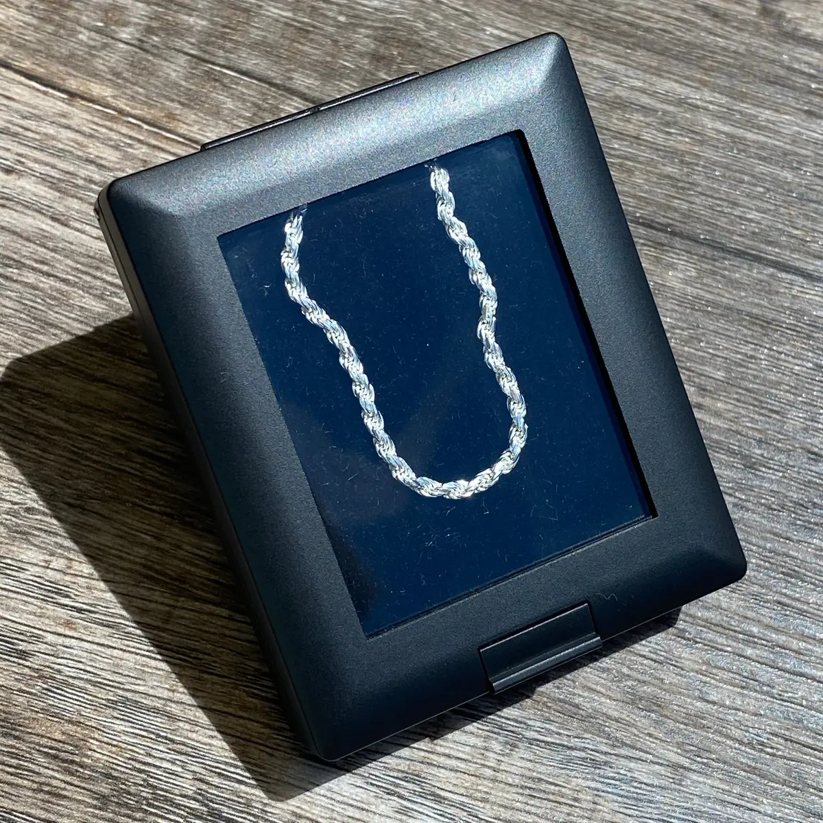 Sterling Silver Diamond-Cut Pendant Chain 1