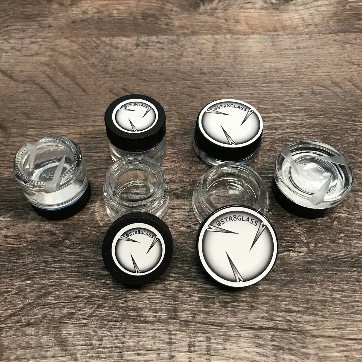 Str8 Glass Concentrate Jar & Spinner Cap 1