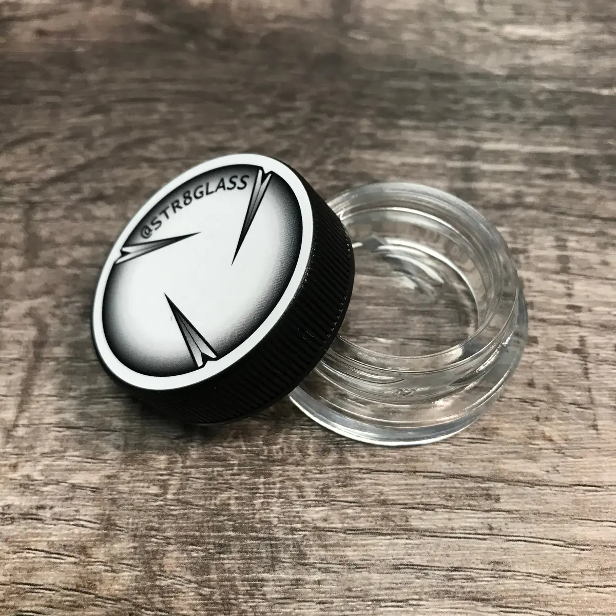Str8 Glass Concentrate Jar & Spinner Cap 1