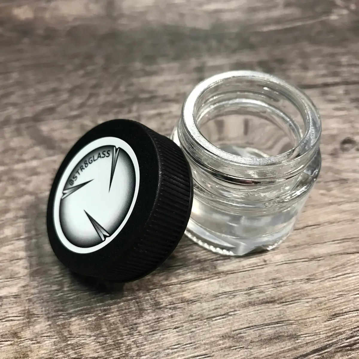 Str8 Glass Concentrate Jar & Spinner Cap 2