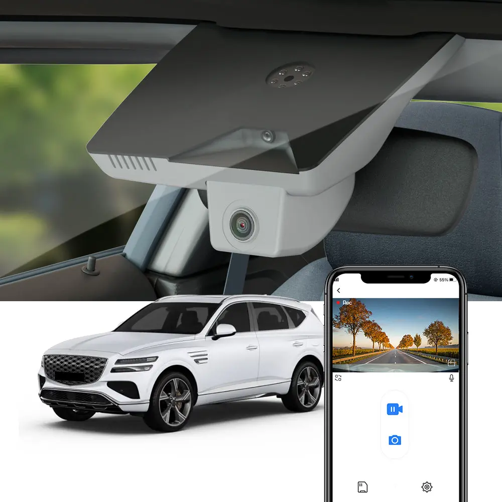 Fitcamx Dash Cam For Genesis Gv80 2022-2025 (Right-Hand Drive) 1