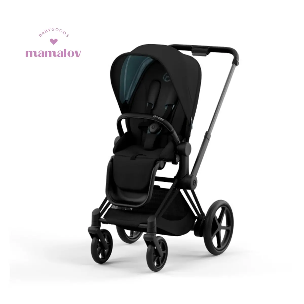 Carriola E Priam 2 - Matte Black/Deep Black 521004173 Cybex 1