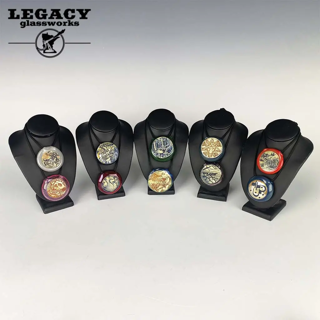 T. Larson Engraved Disc Pendant 1