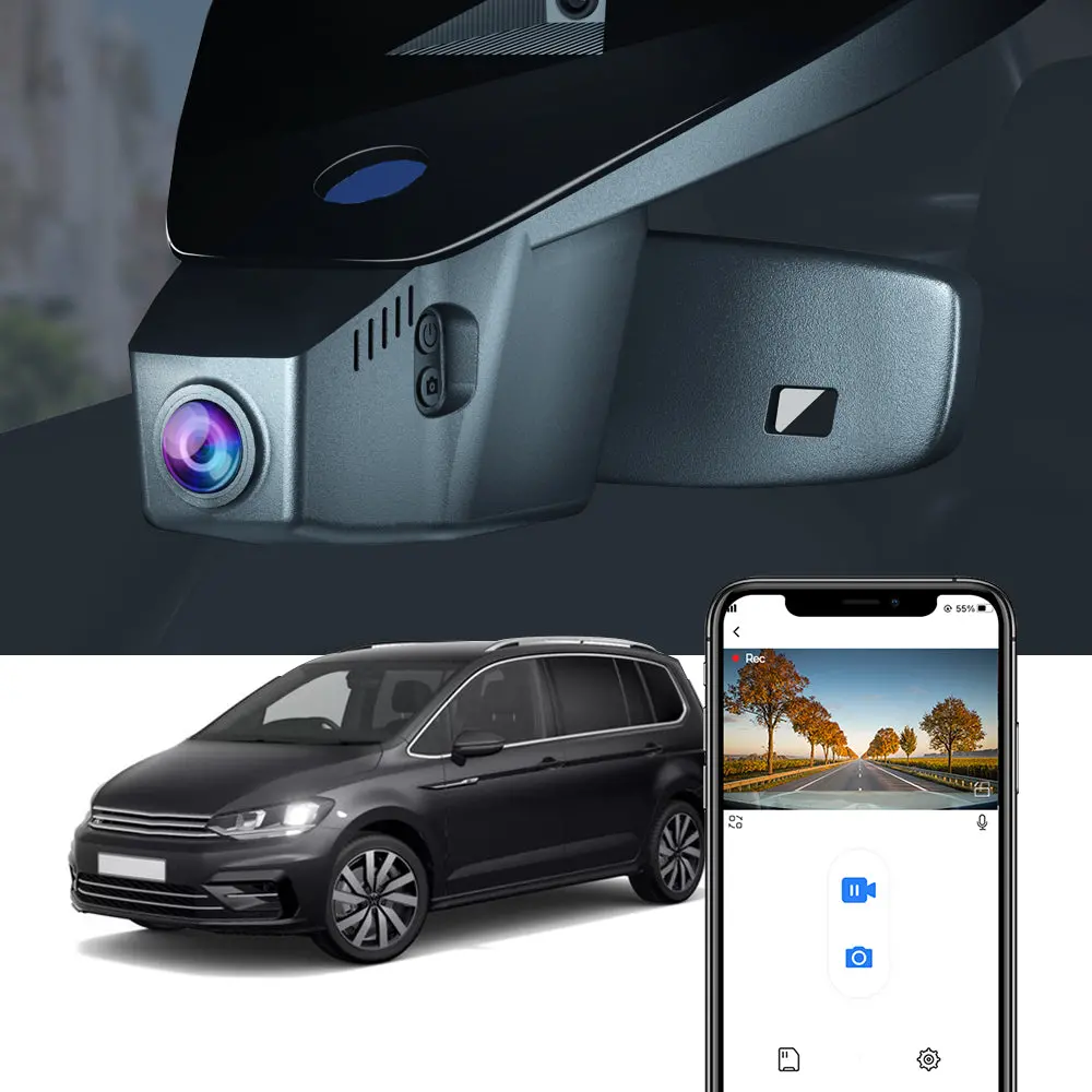 Fitcamx Dash Cam For Volkswagen Touran 2016-2025 1