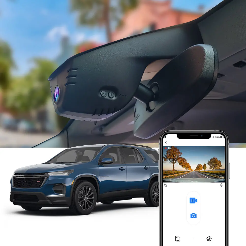 Fitcamx Dash Cam For Chevrolet Chevy Traverse 2019-2023 1