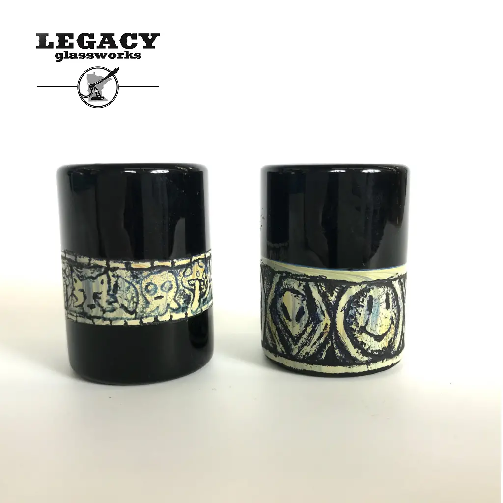 Trevy Metal Shot Glass/Qtip Jar 1