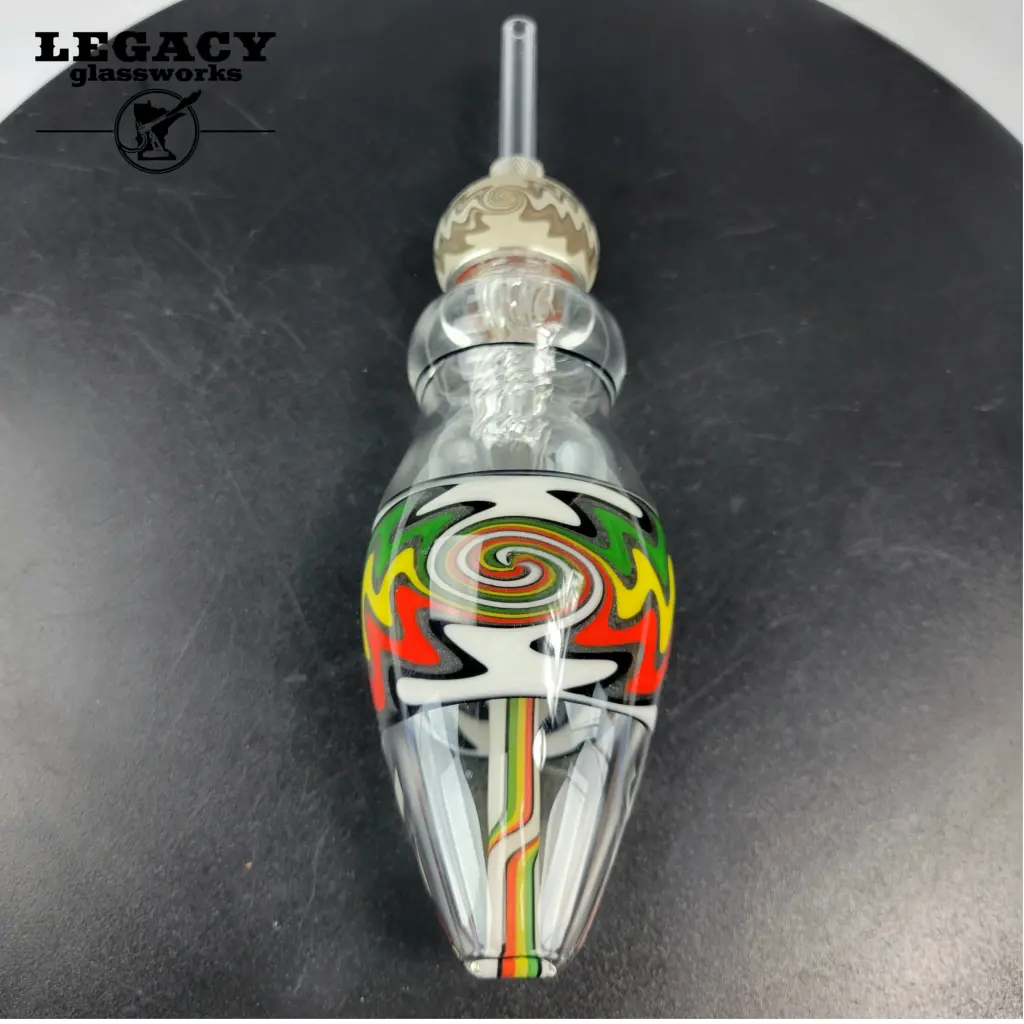 Nector Collector Infinity Tech Dab Egg Kit "White Rasta" 1