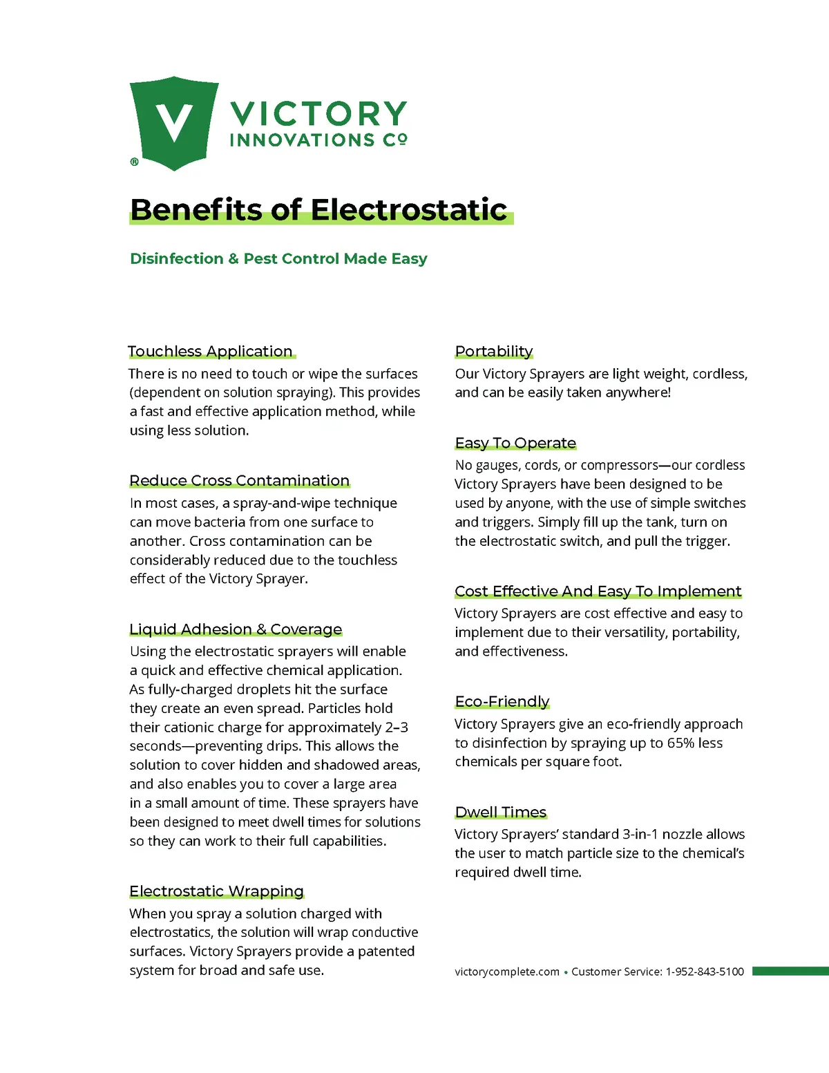 Victory Innovations Benefits Of Electrostatic Spraying Materials 1