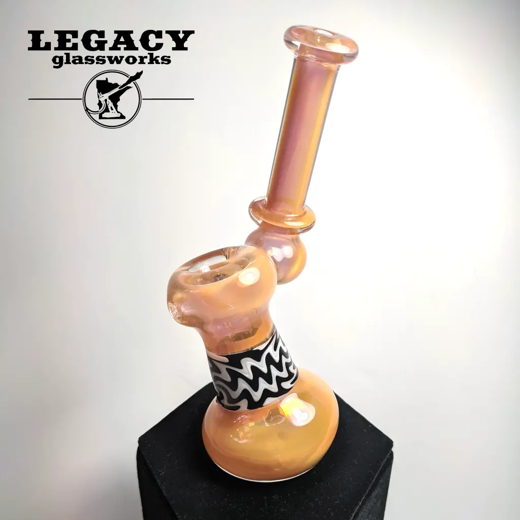 Vulcan Fumed & Wig Wag Standing Bubbler 1