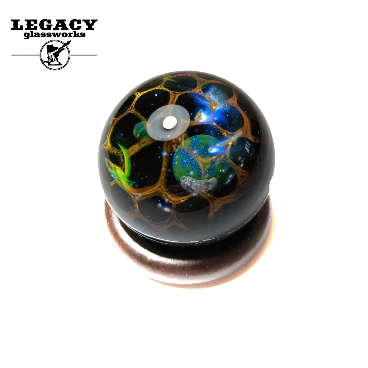Jes Durfee Opal Planetary Honeycomb Marble 1