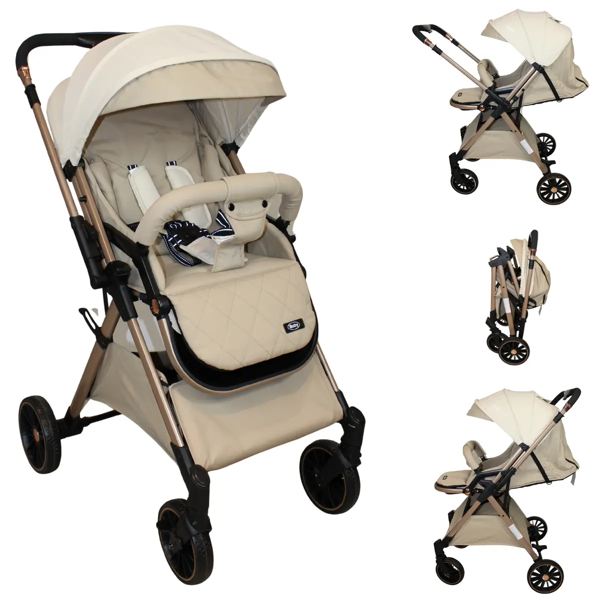 Carriola Para Bebé Reversible Plegable Tremiti Multiposiciones Ibaby 3