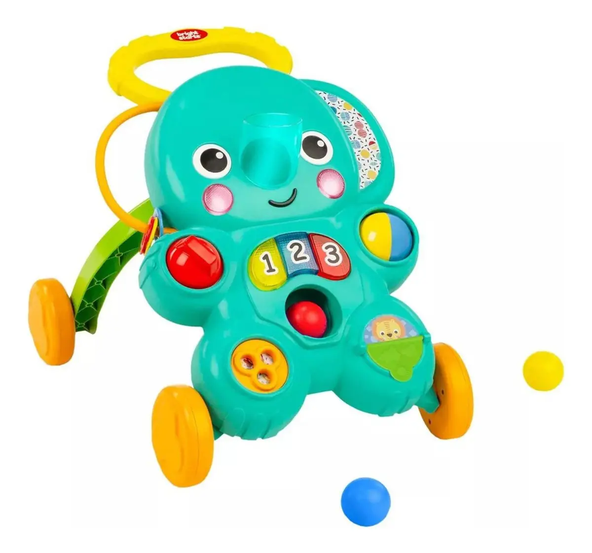 Caminador 2 En 1 Musical Elefante 12892 Turquesa - Bright Starts 1