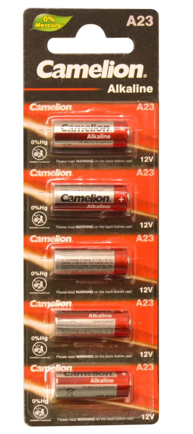 A23 12V Alkaline Battery 5Pk 1