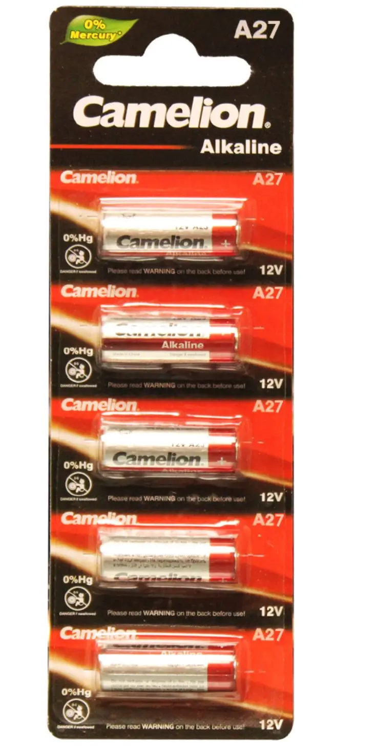 A27 12V Alkaline Battery 5Pk 1
