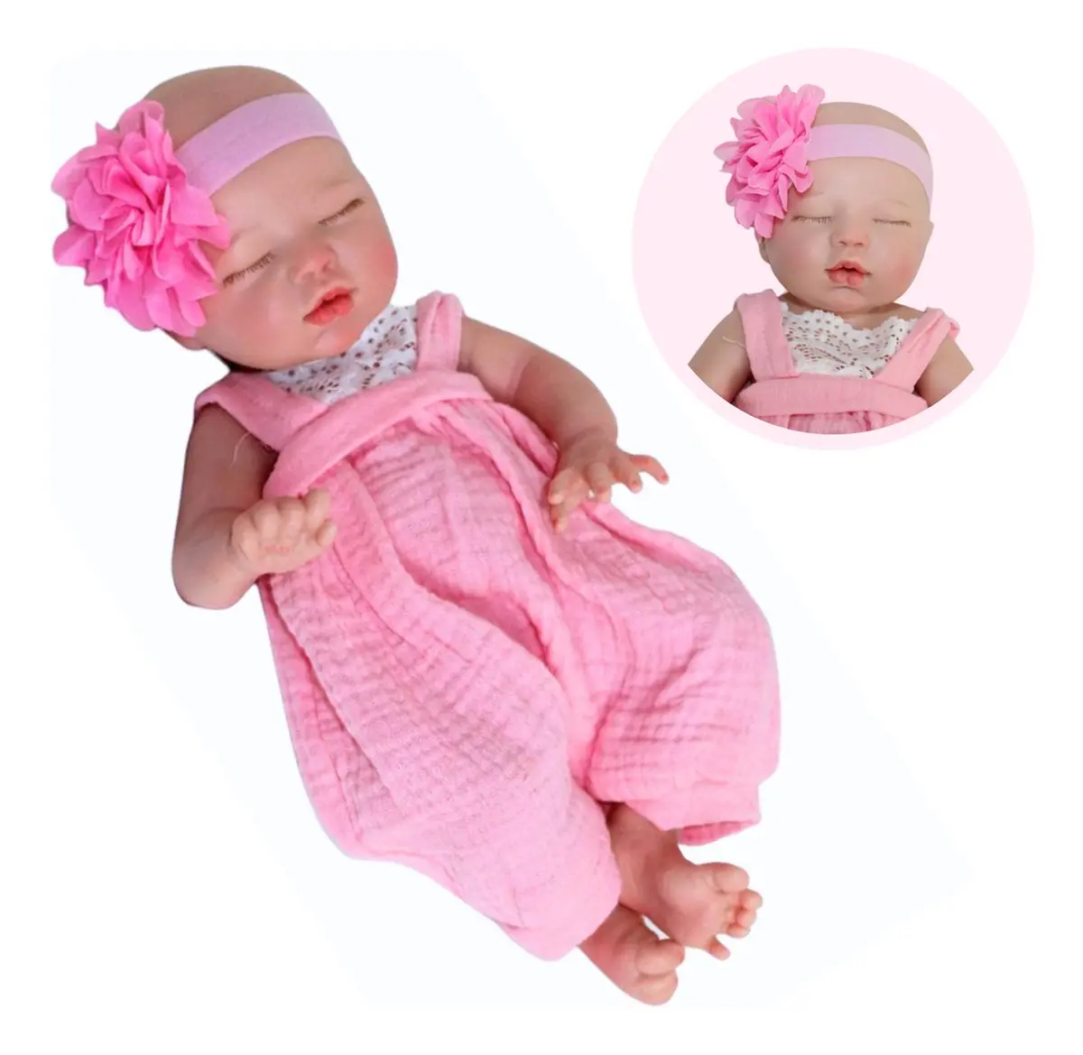 Muñeca Reborn Realista 100% Silicón Altura 34 Cm Ibaby Danna 1