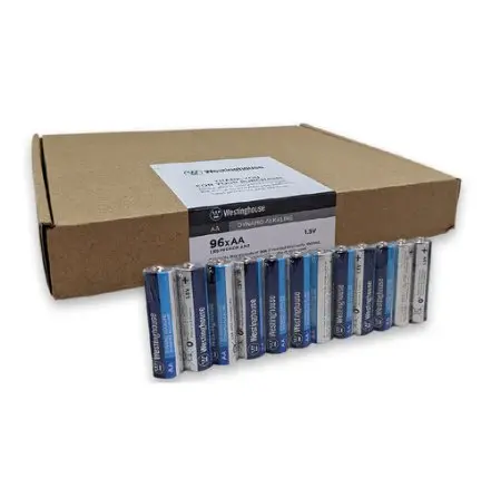 Aa Battery Alkaline 96 Pack Westinghouse 1