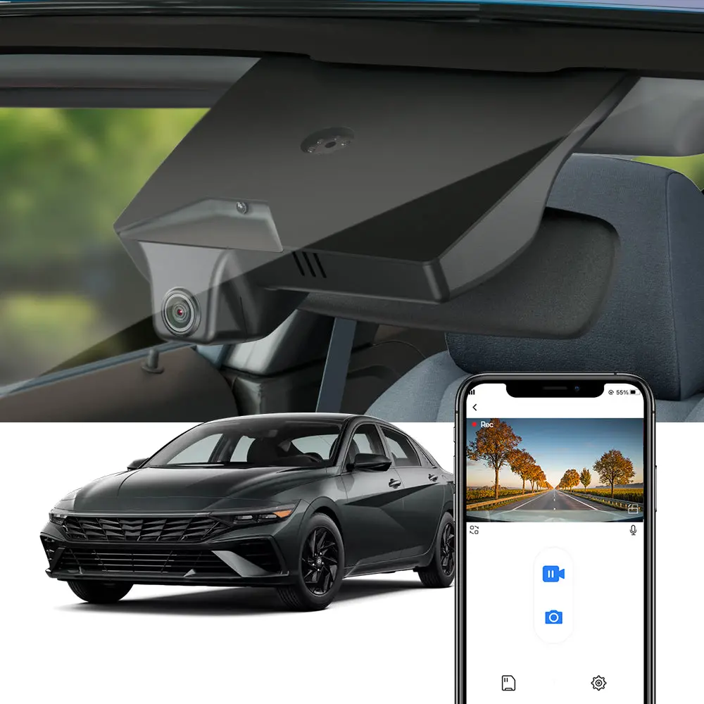 Fitcamx Dash Cam For Hyundai Elantra And Elantra N 2021-2026 (Rear Mirror Cover Part Number 96031-Aa000) 1