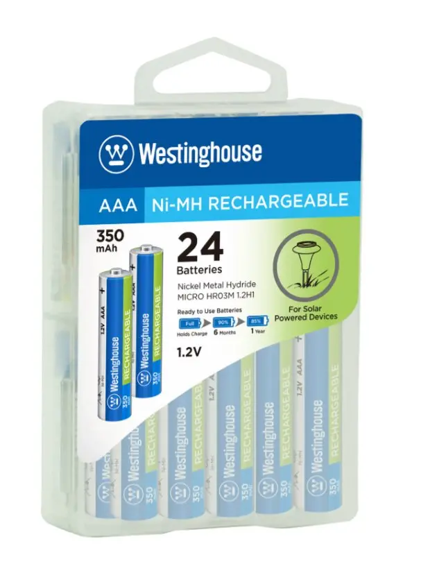 Aaa Rechargeable Batteries 24-Pack Ni-Mh 1