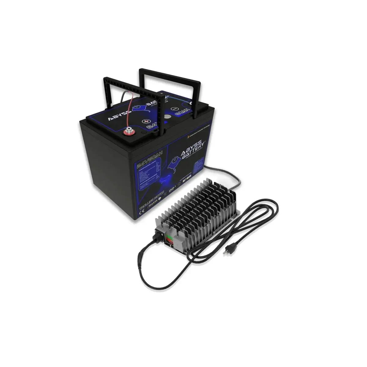 Abyss® 24V 60Ah Trolling Motor Lithium Battery Kit 1