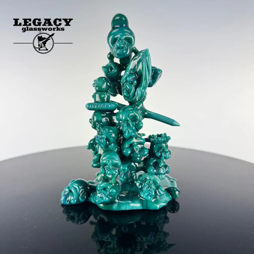 Alternative Glass Skull Shrine Sculpture 1
