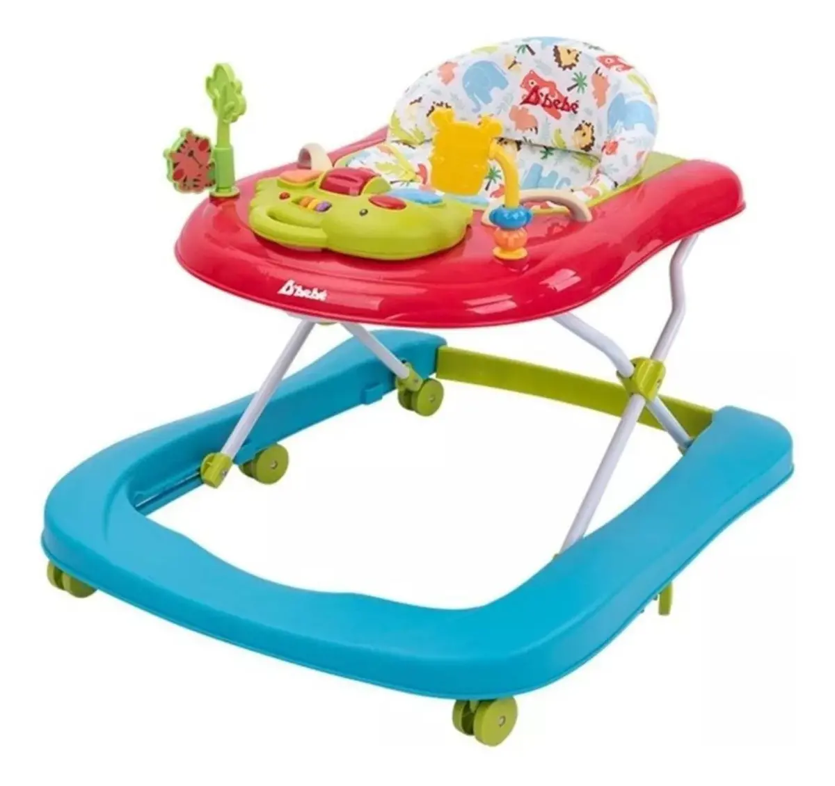 Andadera Jungle 2 En 1 Rojo De Bebe 81 Rojo 1
