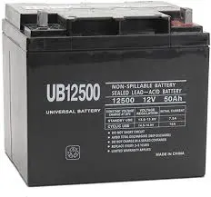 Battery 12V 50Ah Sealed Lead Acid Bw12500 1