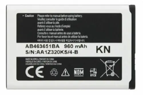 Battery Ab463651ba Samsung Sch-R450 Sch-R560 Sgh-T739 Sph-M540 Rant R450 Genuine 1
