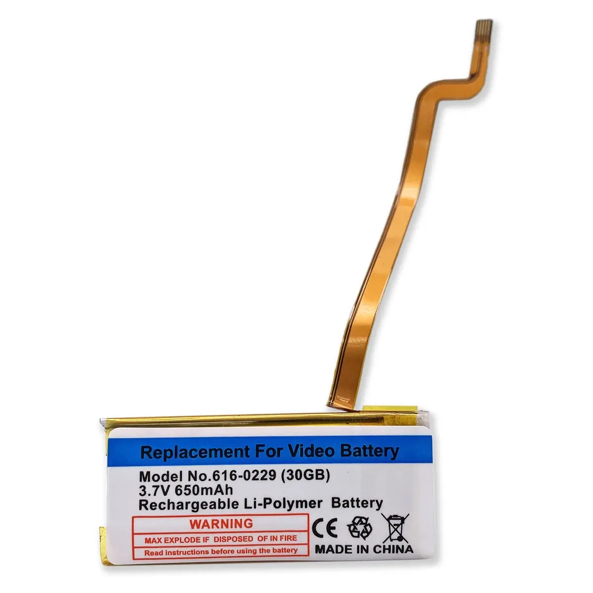 Battery For Ipod 5Th - 7Th Generation Video Classic A1136 A1238 1