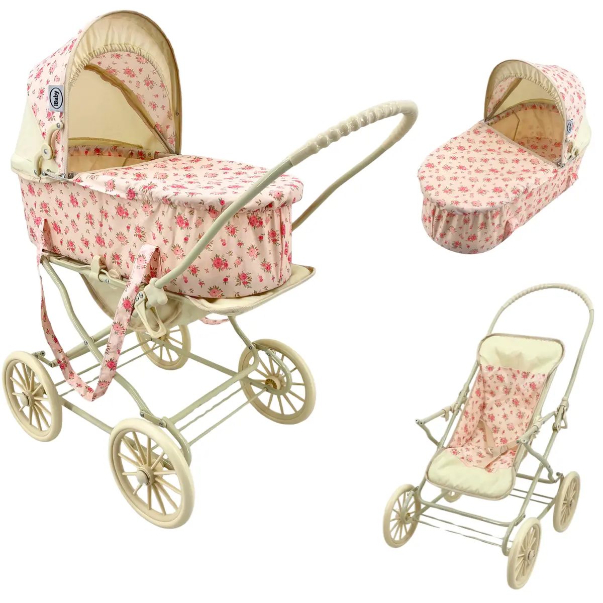 Carriola De Juguete 3 En 1 Passeggenio Lavanda Cream Ibaby 1