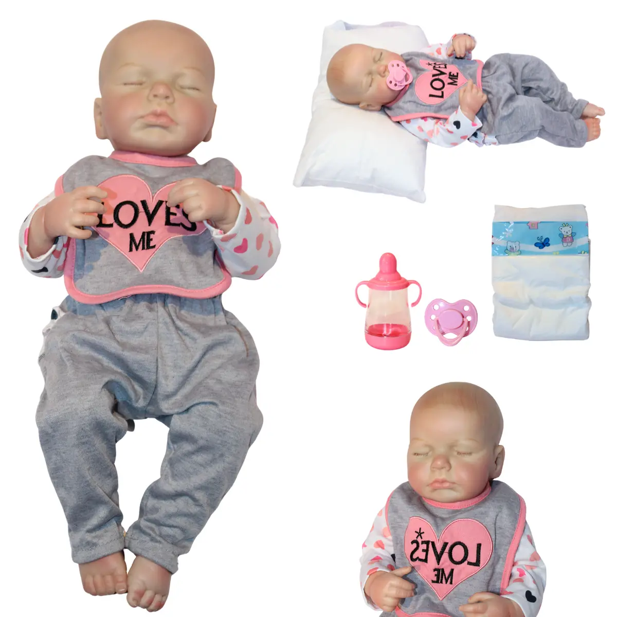 Muñeca Reborn Sara 48Cm Redoll | Caucho Suave Full Body | Movimiento Real Y Pintura Avanzada | Kit D 1
