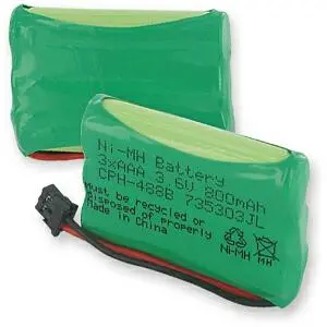 Bt446 Bt-446 Phone Battery Compatible With Uniden Bbty0503001 Bt-1004 Bt-1005 Ge-Tl26402 Bt-504 Cph-488B 3.6V 800Mah3x5/4Aaa Nimh 800Mah/B Connector 1