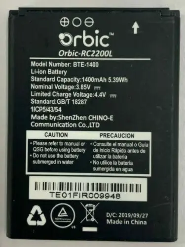 Bte-1400 For Verizon Orbic Battery Journey V Rc2200l New Oem Battery 1