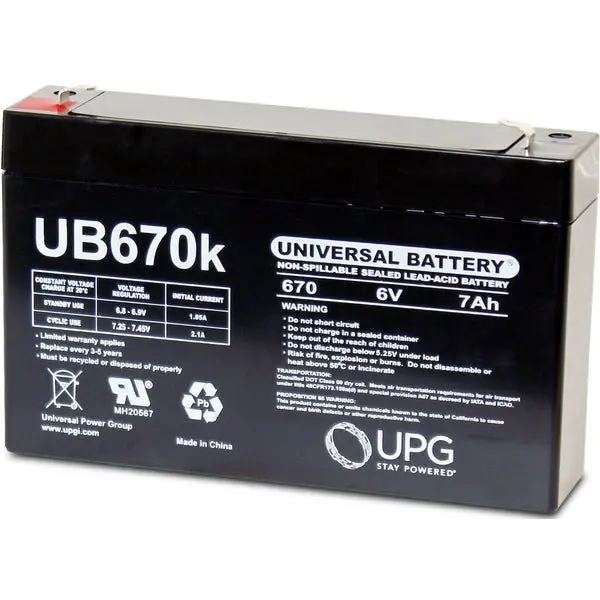 Bw 6V 7Ah Sealed Lead Acid Standard F1 Terminal 1