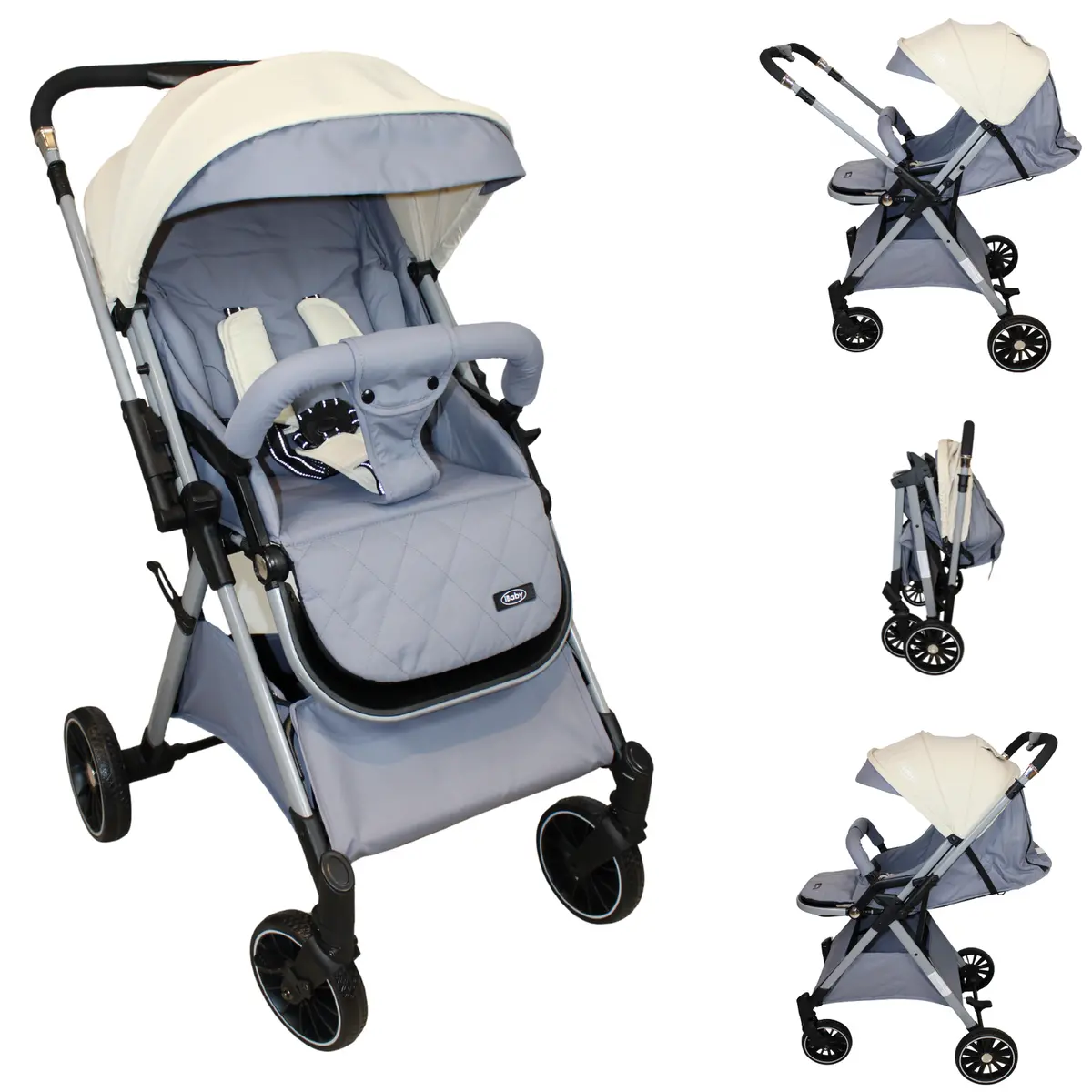 Carriola Para Bebé Reversible Plegable Tremiti Multiposiciones Ibaby 1