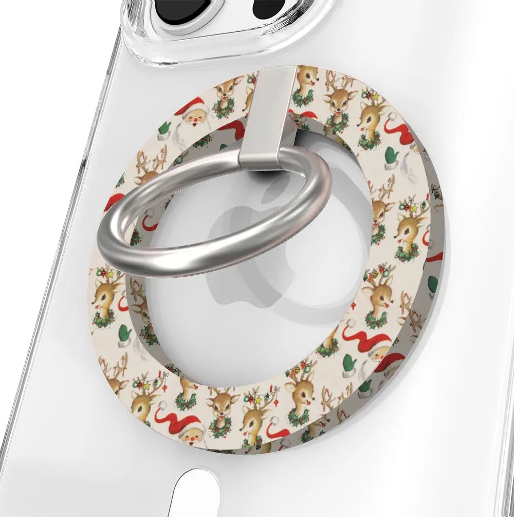 Vintage Christmas Hold It Fancy Magsafe Grip Ring 1