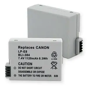 Canon Lp-E8 Rebel Canon Lp-E8 Eos 550D Rebel T2i T3i Battery 1