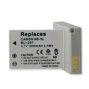 Canon Nb-5L Battery For Powershot Sx200 Is, Sx210 Is, Sx220 3000 970 Is 1