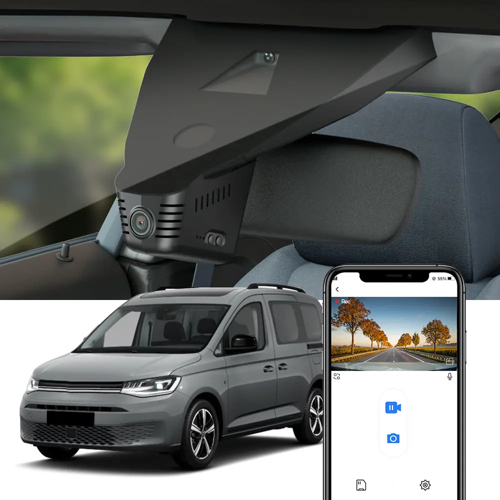 Fitcamx Dash Cam For Volkswagen Vw Caddy 2021-2025 1