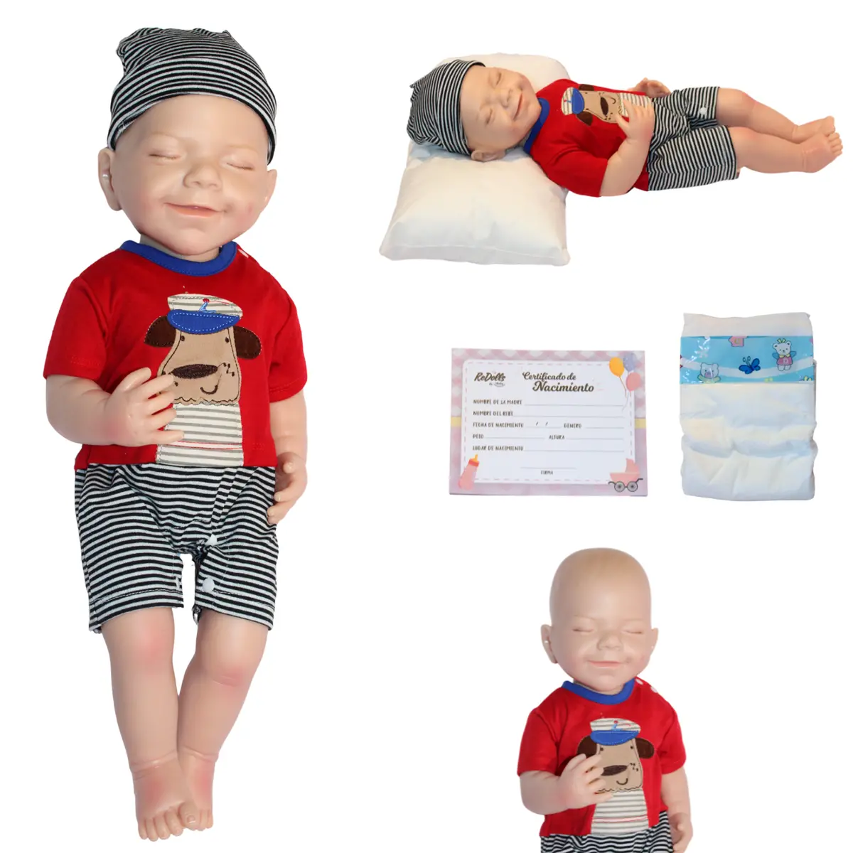 Muñeca Bebé Reborn Leonel - Dulzura De Silicona Suave De 48 Cm 1