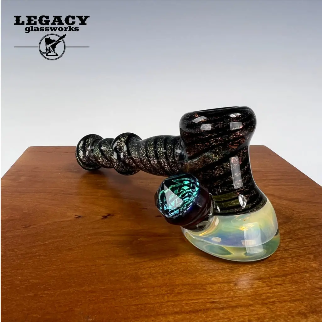 Cherry Glass Faceted Dichroic Hammer 1