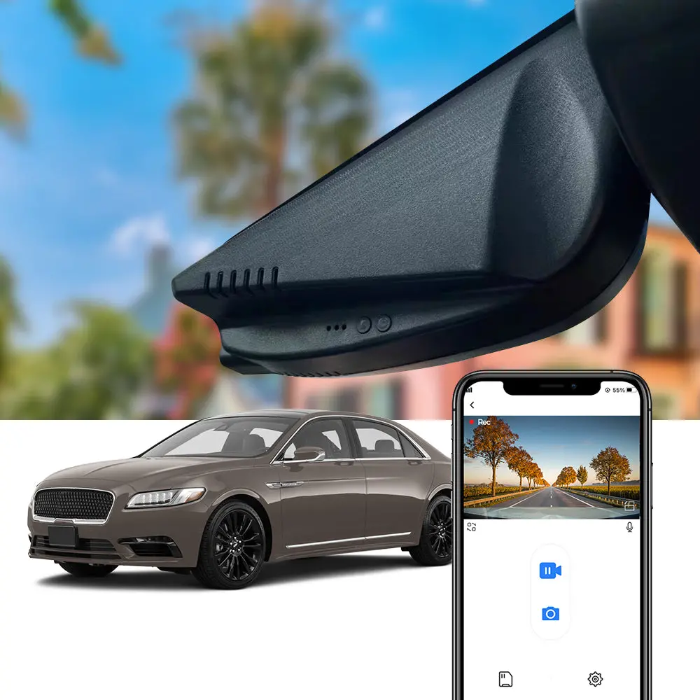 Fitcamx Dash Cam For Lincoln Continental 2017–2020 1