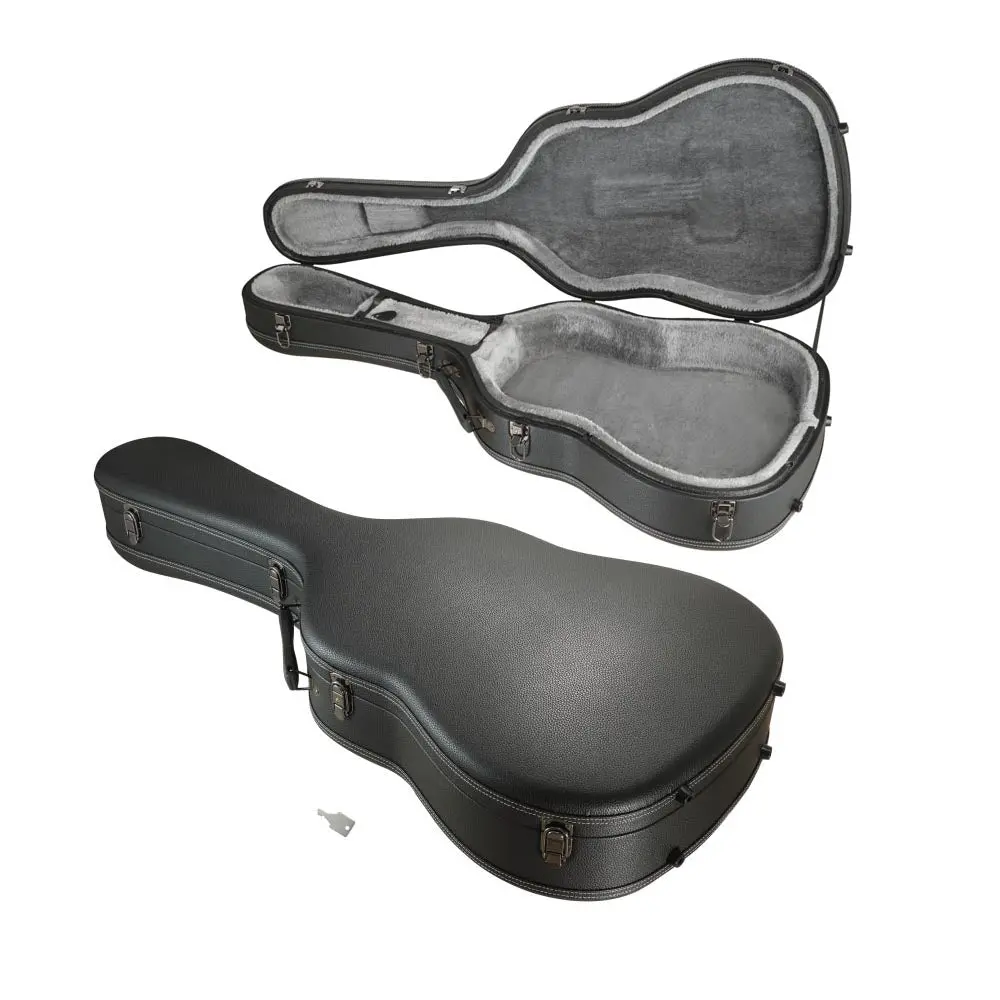 Yescom 40"-41" Hard Shell Acoustic Guitar Case For Air Travel 1