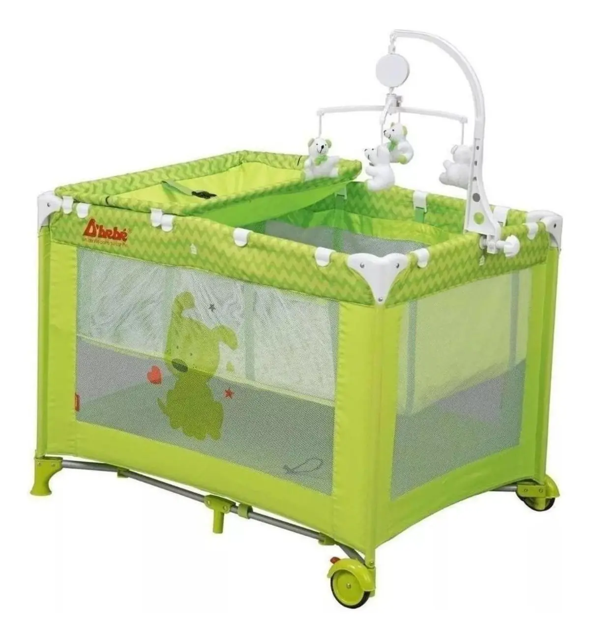 Corral Cuna Zoo Baby - Verde 95Verde D'bebe 1