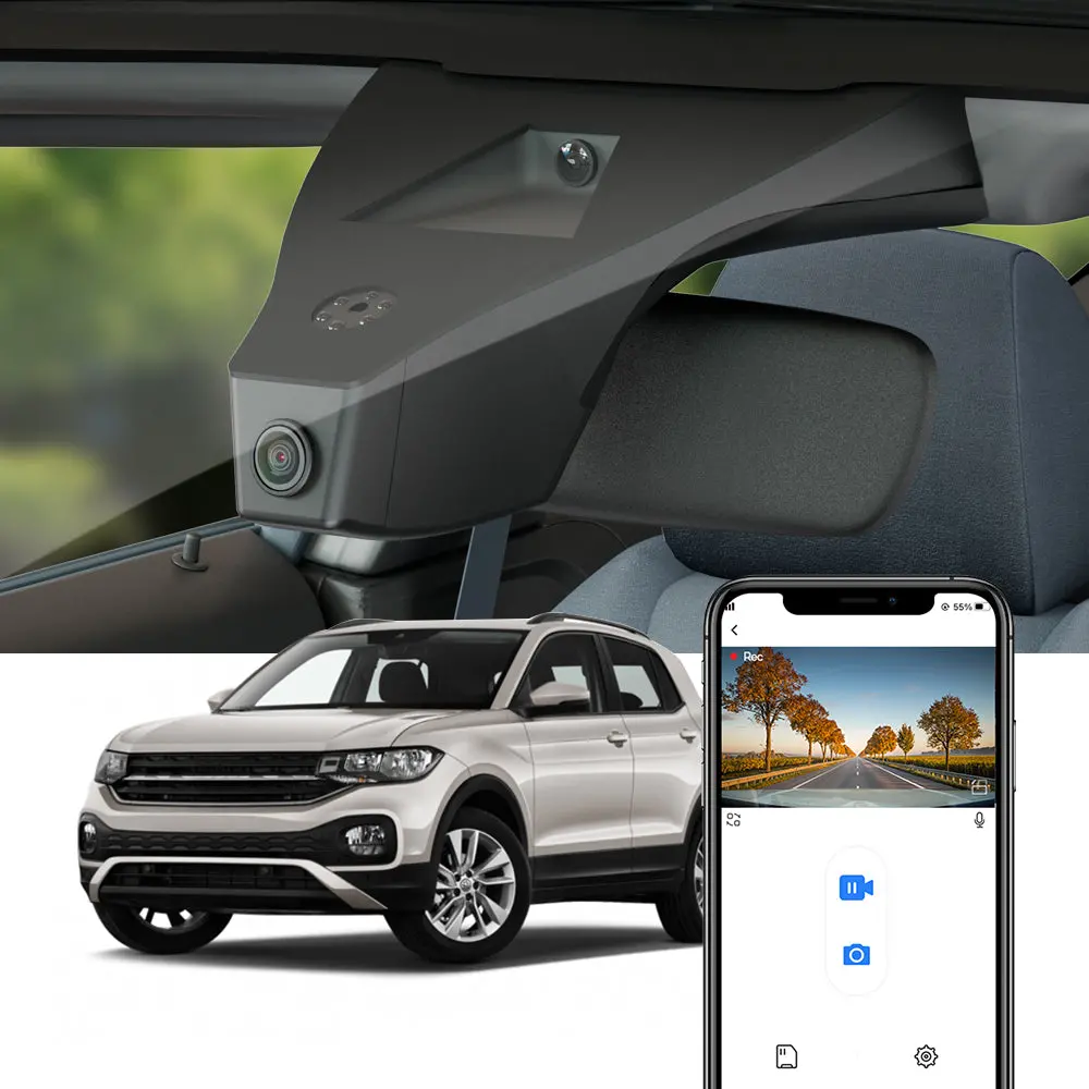 Fitcamx Dash Cam For Volkswagen T-Cross 2018 - 2026 1