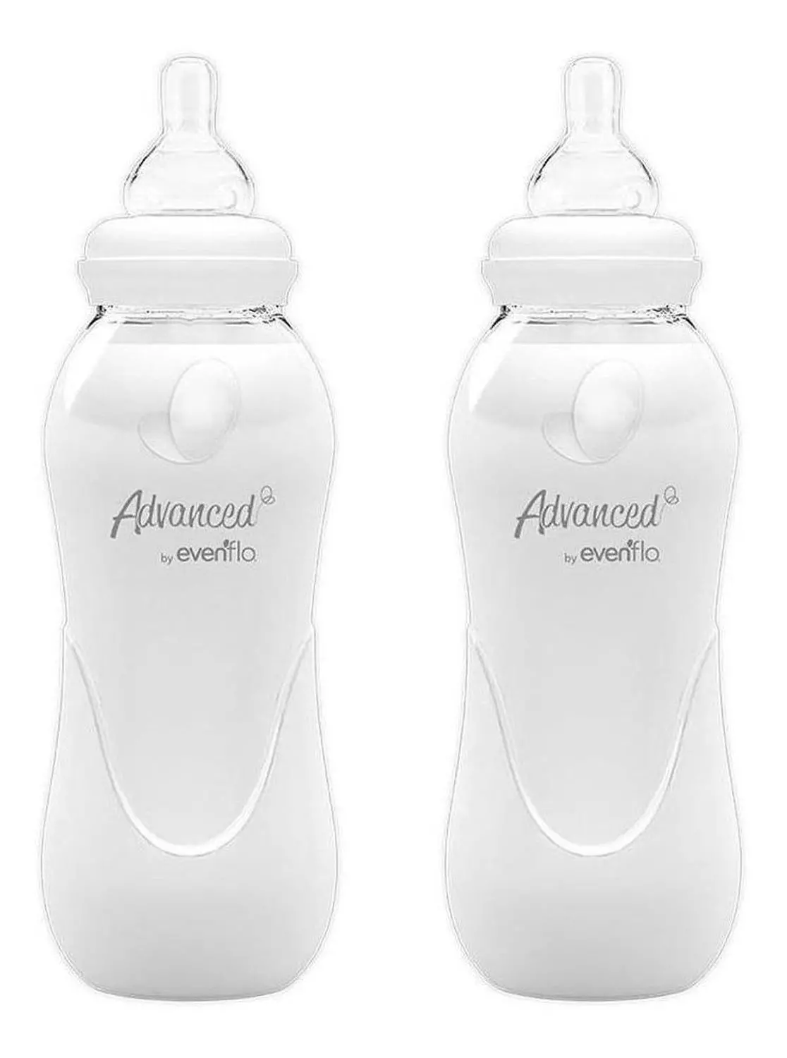 Set 2 Biberones Advance Transparente Evenflo 1